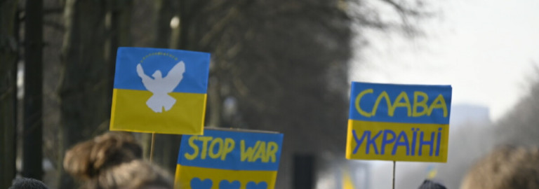 Demonstration für Frieden in der Ukraine