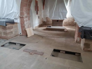 Kirchenrenovierung: Fußboden