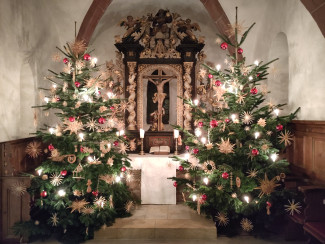 Chorraum der Veitskirche an Weihanchten