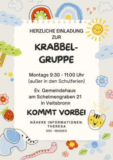 Einladung zur Krabbelgruppe