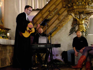 Musiker in der Kraftquelle